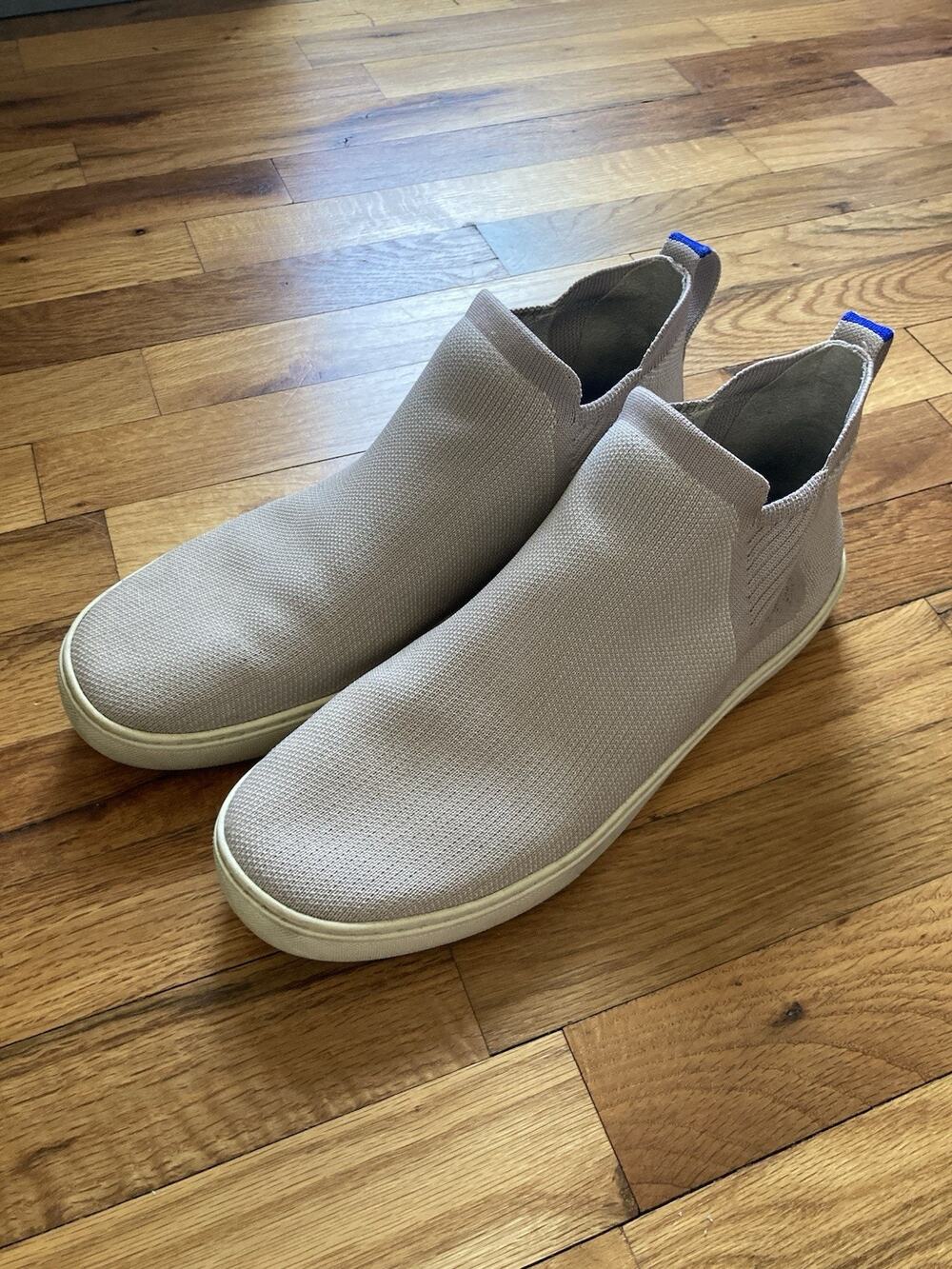 Rothy's Womens Lilac Gray Slip On Knit Chelsea Boot Sneakers Size 11 Casual Work